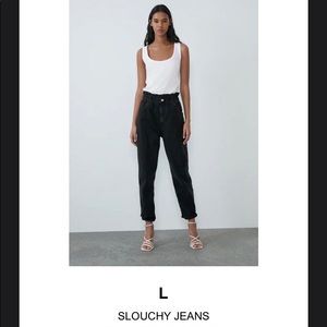 ZARA Black Slouchy Jeans